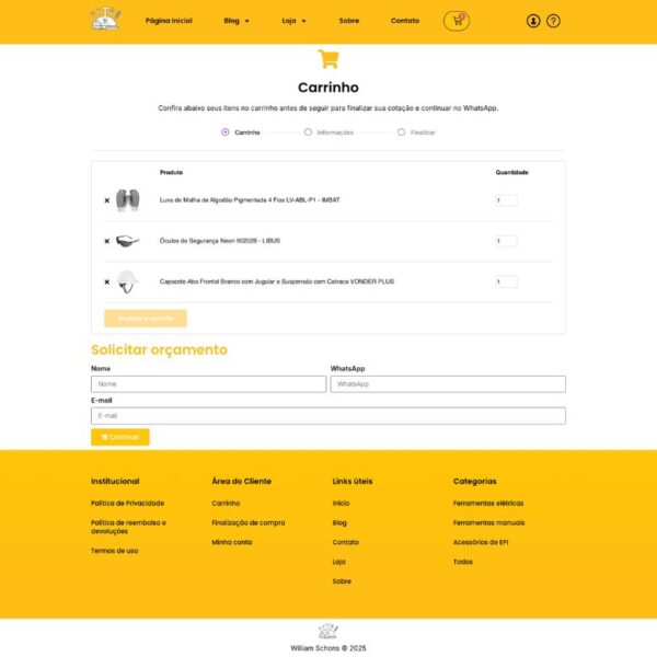 Plugins para Template Catálogo de Produtos com Orçamento via WhatsApp para WooCommerce e Elementor